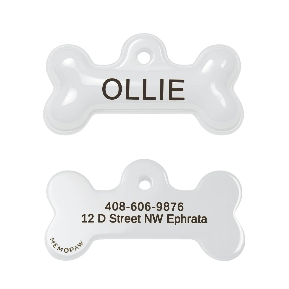 Personalized Pet ID Name Tag – Custom Engraved Anti-Lost Collar Tag for Dogs & Cats