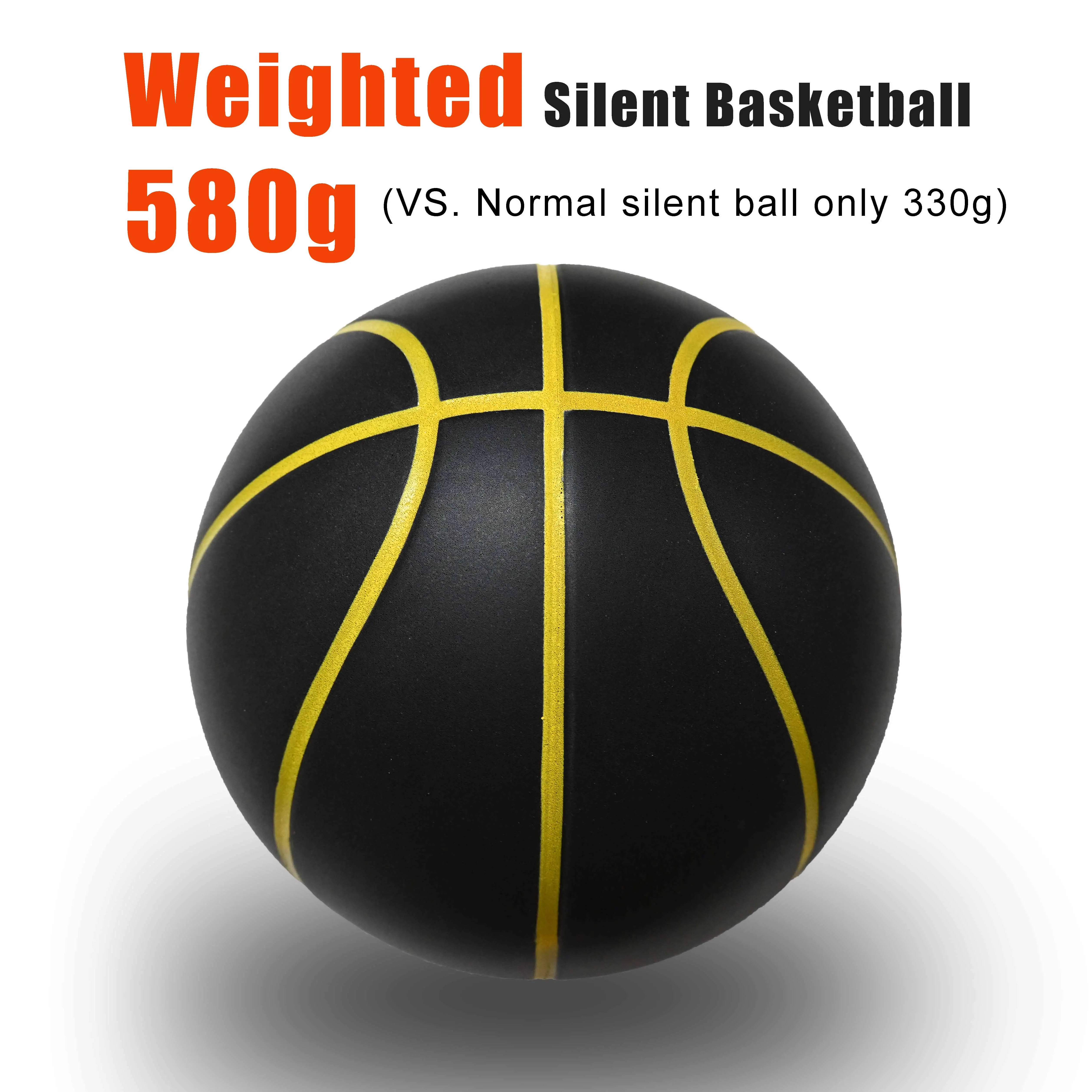 Silent Indoor Basketball Size 7 — PU Foam Airless Quiet Dribble