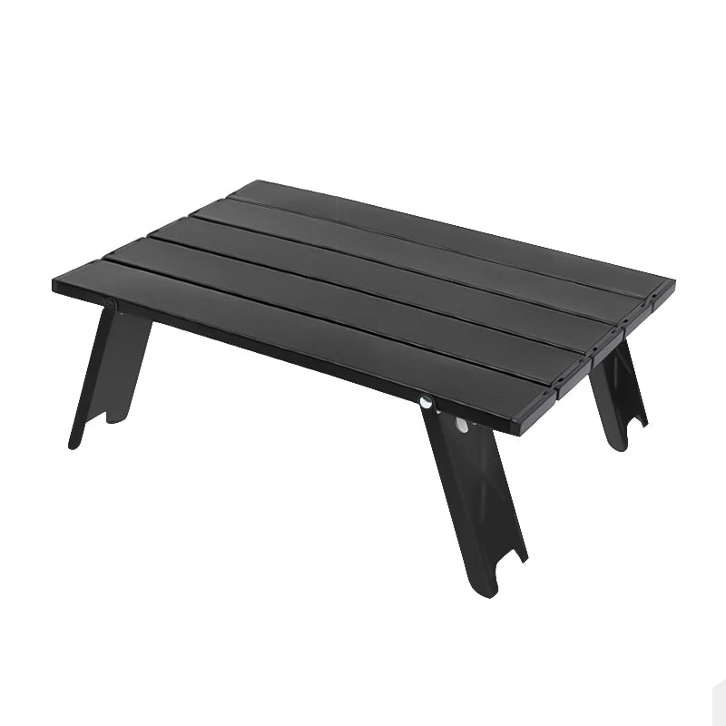 Lightweight Mini Roll-Up Aluminum Table – Portable Foldable Camping, Backpacking, Picnic, Fishing & BBQ Table