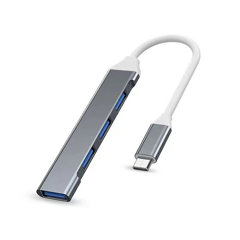 USB-C 4-Port OTG Hub Adapter Docking Station for Phones, 13/15-Inch Laptops & PCs