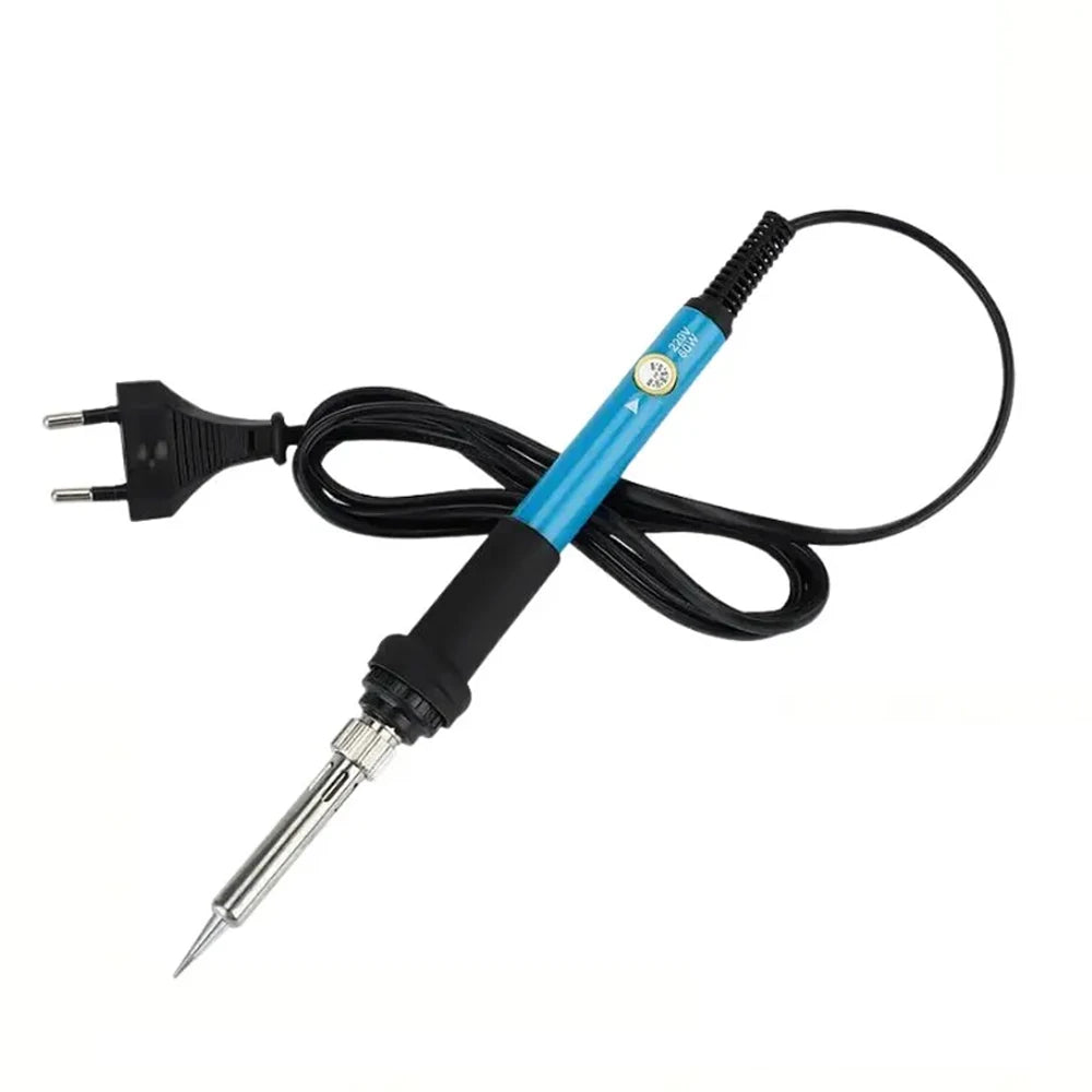 Adjustable Temperature 60W Electric Soldering Iron with Interchangeable Tips - Precision Soldering Repair Tool