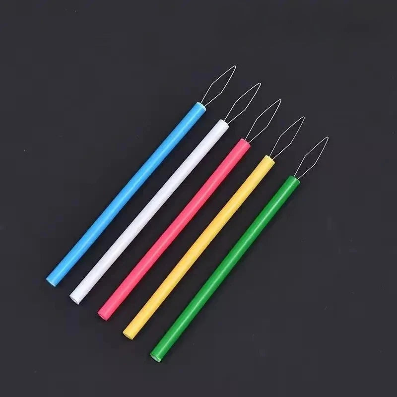 Cylindrical Colorful Needle Threader - Beading & Sewing Threading Tool for Clothing, Knitting and DIY