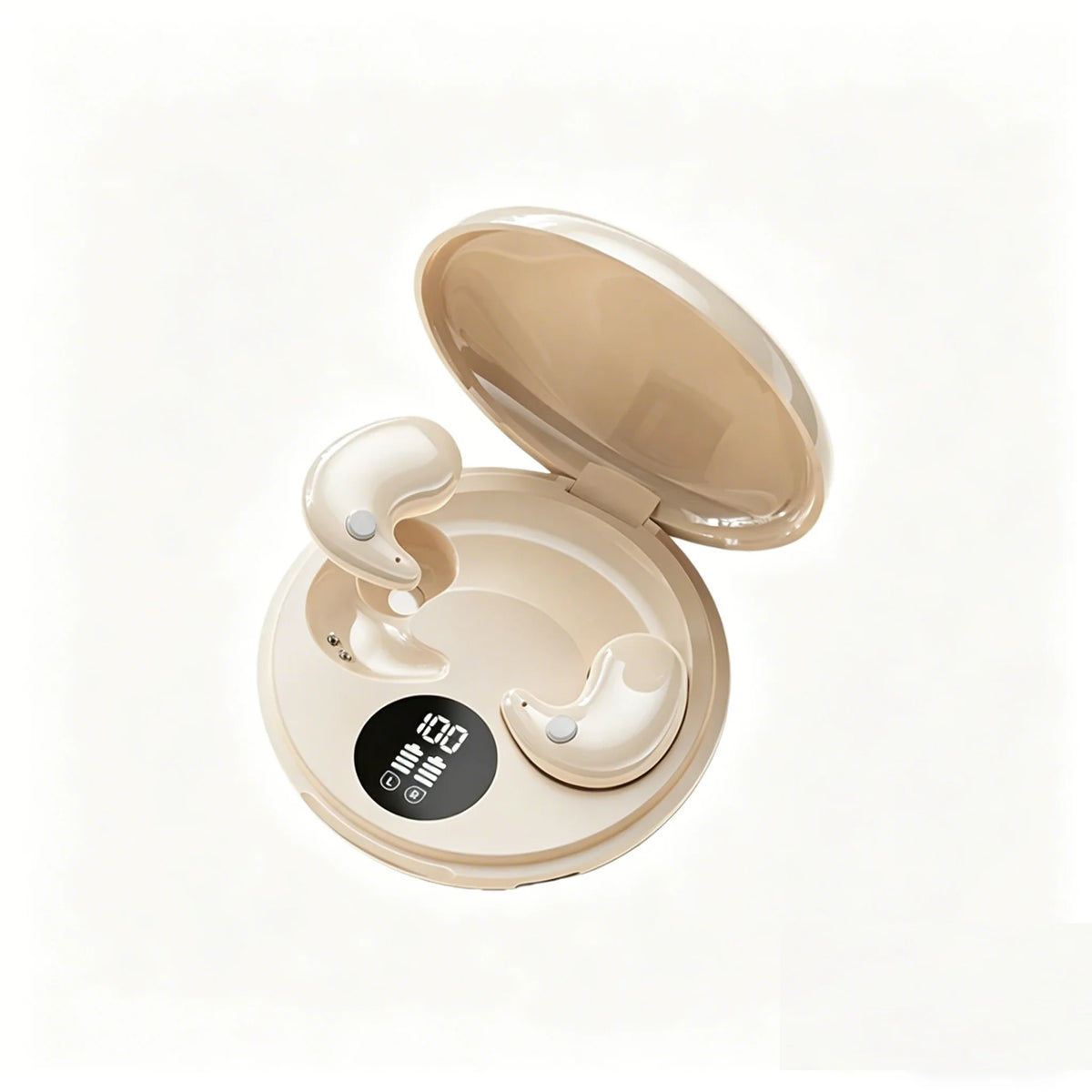 Ultra-Thin Wireless Sleep Earbuds for Side Sleepers - Zero-Pressure Bluetooth In-Ear Headphones with Long Battery Life