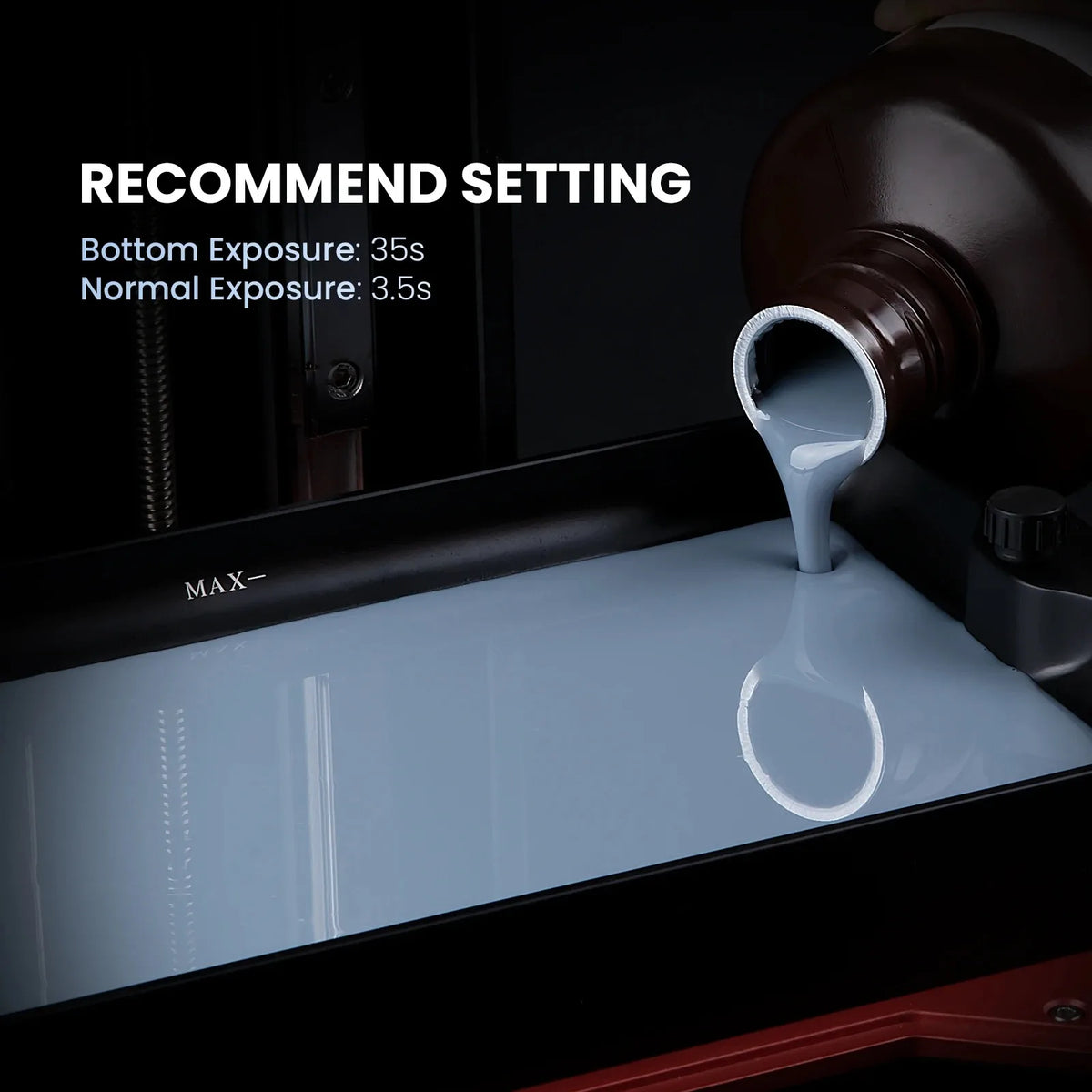 UV 3D Printing Resin 405nm, ABS-like, Water Washable, 8K Compatible for MSLA/DLP/LCD Printers