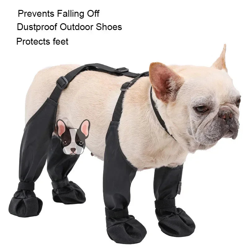 Waterproof Dog Boots - Anti-Slip Silica Gel Soft Sole Pet Shoes, Wear-Resistant Rain Boots for Dogs, Multiple Sizes & Colors