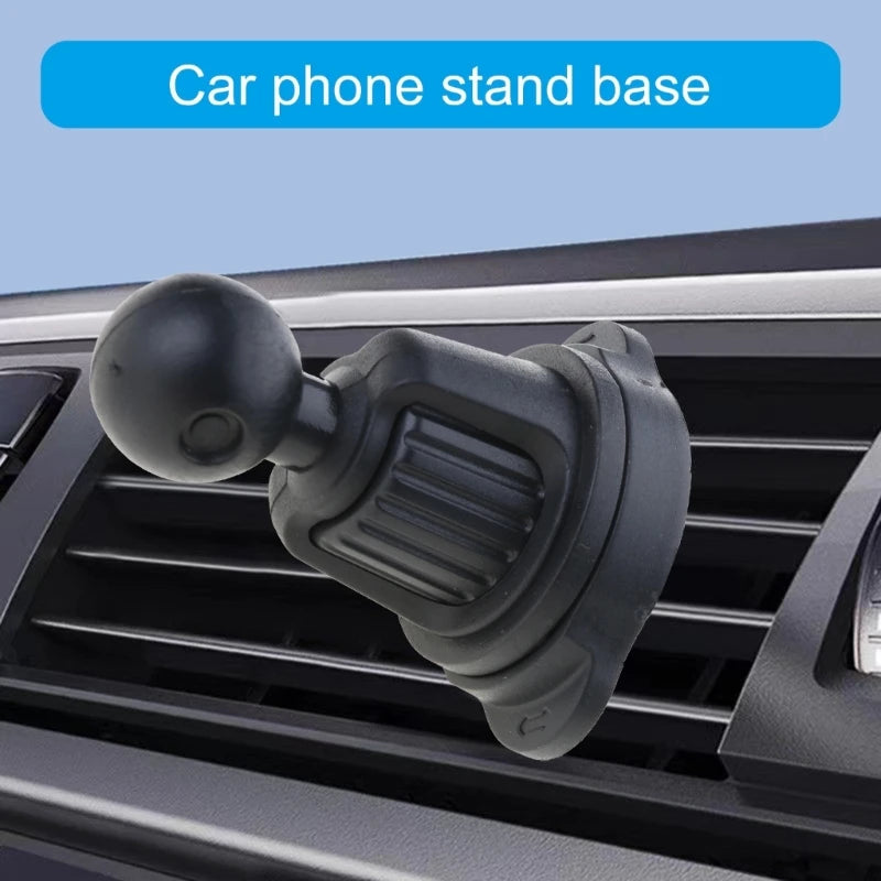 Car Air Vent Phone Mount Base Clip with Retractable Metal Hook – 17mm Joint Air Outlet Phone Holder Adapter
