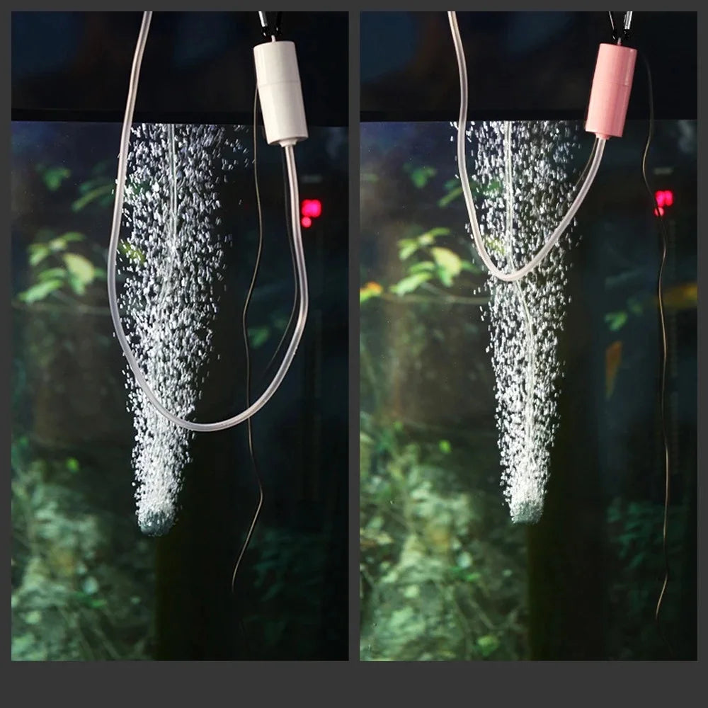 Portable USB Aquarium Air Pump 5V Mini Oxygenator Fish Tank Aerator