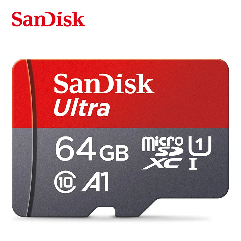microSD Memory Card 32/64/128/256/512GB A1 Class 10 UHS‑I V10 TF Card for Smartphones, Tablets & Cameras