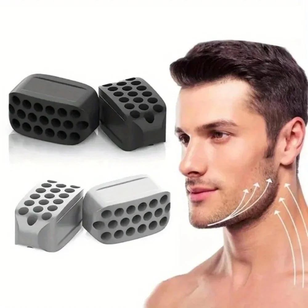 Silicone Jaw Trainer - Jawline Exerciser & Facial Shaper for Men and Women, Beginner to Intermediate