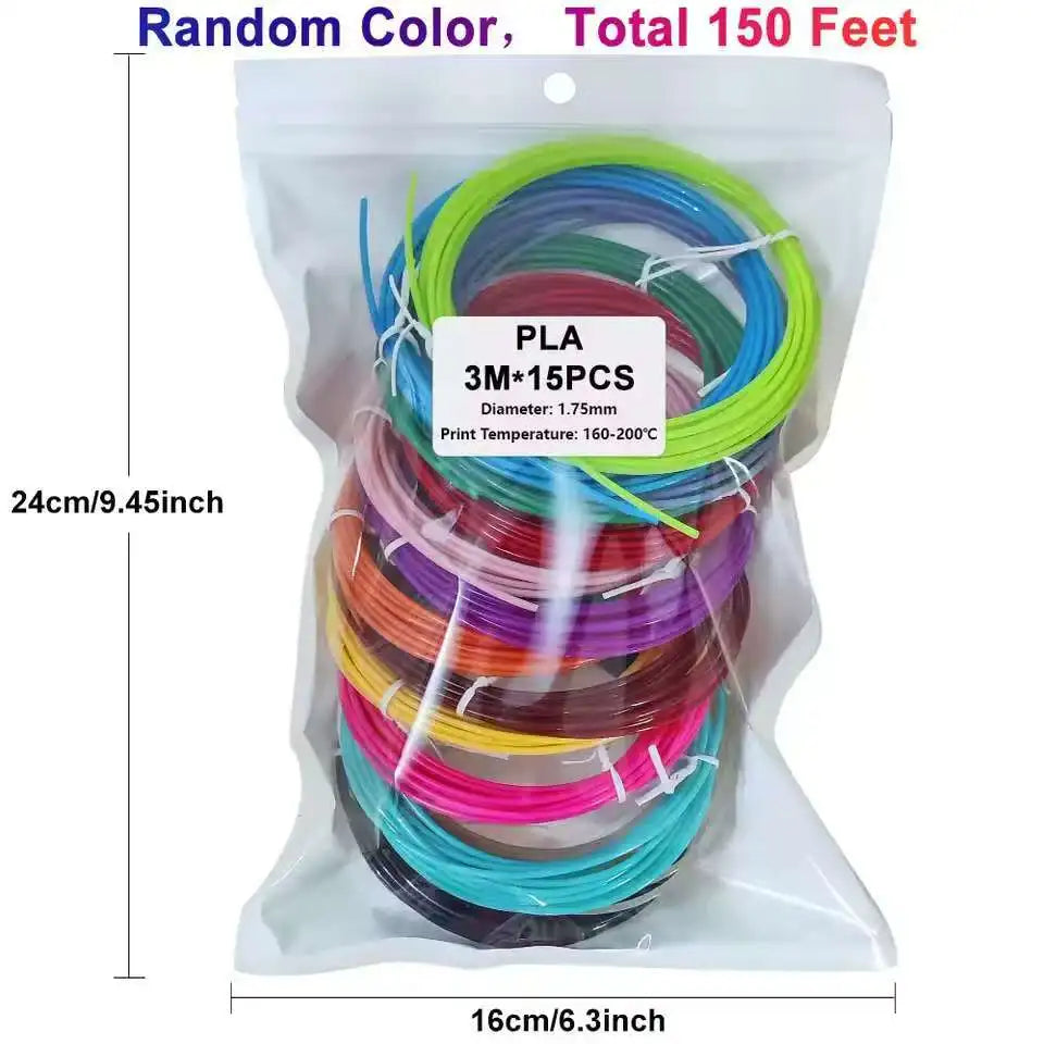 1.75mm PLA Filament 32-Color Multicolor Set for 3D Printing Pens