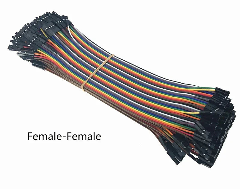 120-Piece Dupont Jumper Wire Kit 2.54mm (40 M-M, 40 M-F, 40 F-F) — 10cm/20cm/30cm (3.9/7.9/11.8 in) for Arduino Raspberry Pi Breadboard Prototyping