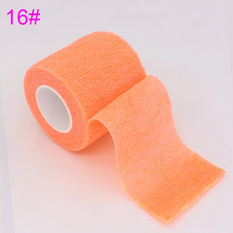 Colorful Self-Adhesive Elastic Sports Tape Wrap 5cm x 4.8m (2.0in x 15.7ft), Knee Wrist Ankle Finger Support Bandage for Tattoo and Pets