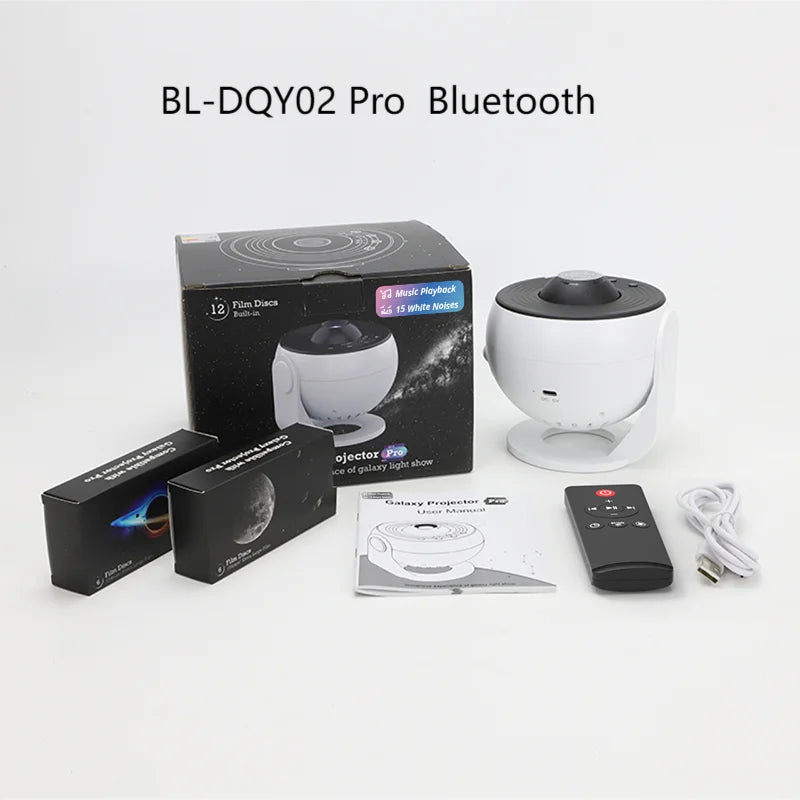 Galaxy Projector 5-in-1 Star Projector Night Light with Bluetooth Speaker & White Noise for Kids & Adults