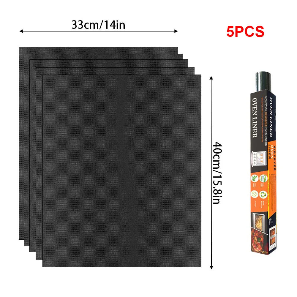 Reusable Non-Stick PTFE Grill & Oven Liner Mat — Heat-Resistant Baking & BBQ Mat