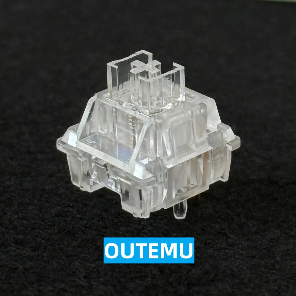Ice Snow Silent 5-Pin Transparent Linear Mechanical Keyboard Switches - Hot-Swap Compatible