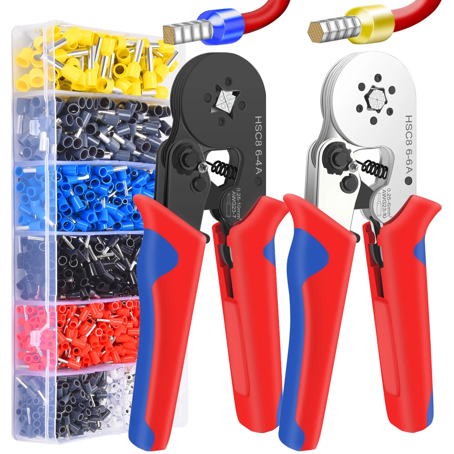 Ferrule Crimping Pliers – Mini Wire End Crimper for Tube Terminals, Carbon Steel Electrical Repair Tool