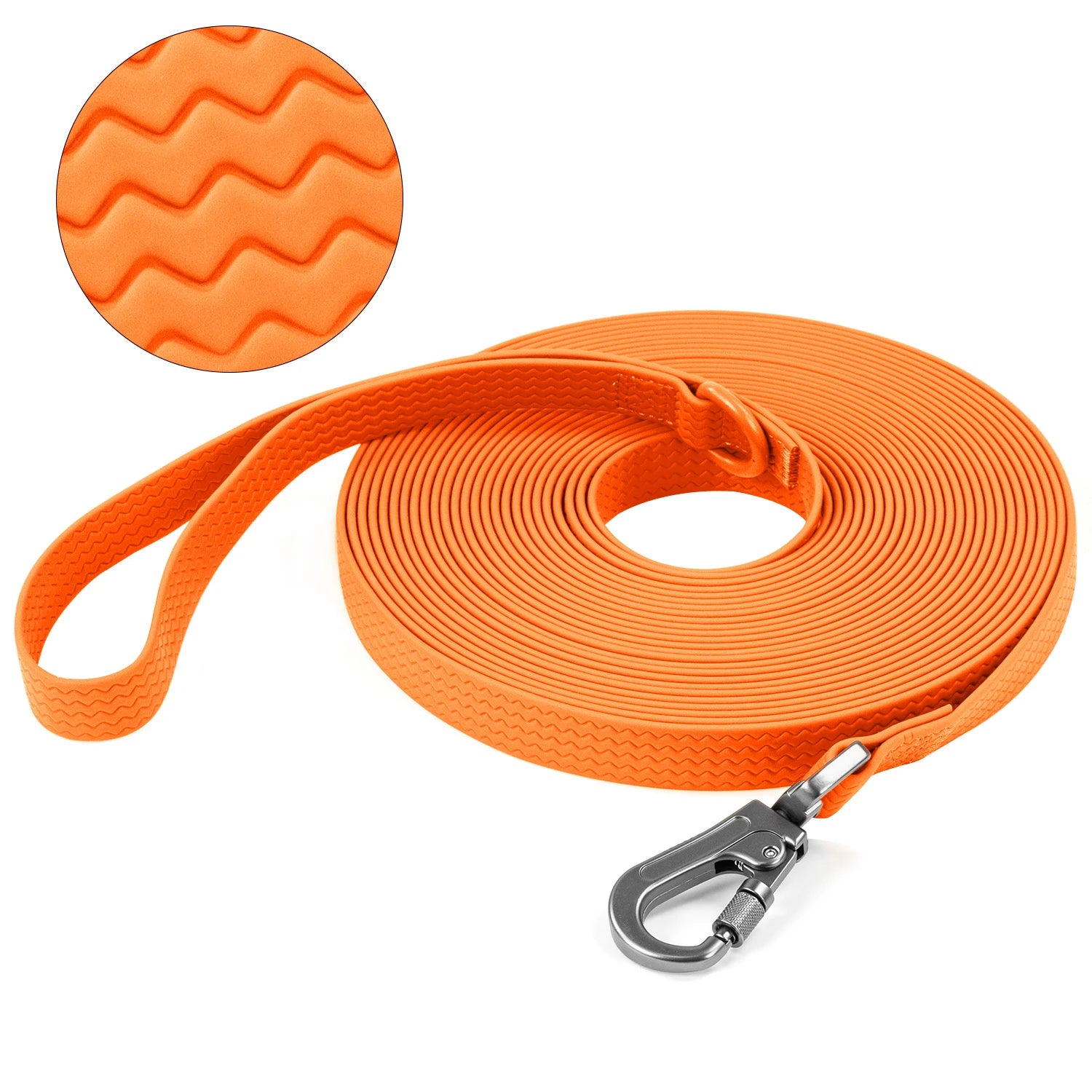 Waterproof PVC Dog Leash — Non-Slip, Easy-Clean Training Leash for Medium & Large Dogs — 1.8 m (6 ft), 3 m (9.8 ft), 5 m (16.4 ft), 10 m (32.8 ft)