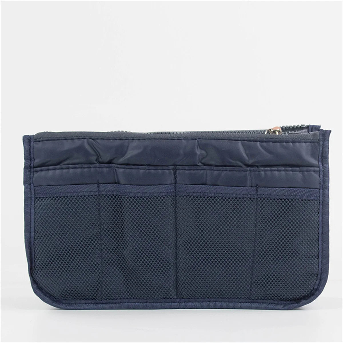 Multifunctional Bi-Fold Makeup and Toiletry Organizer Bag, Double Zipper Large Capacity