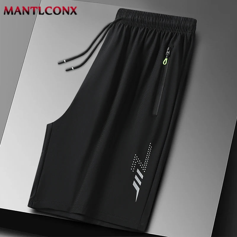 Men's Quick-Dry Breathable Running Shorts - Lightweight Summer Fitness & Beach Shorts, Elastic Waist, Pockets, Sizes M-4XL