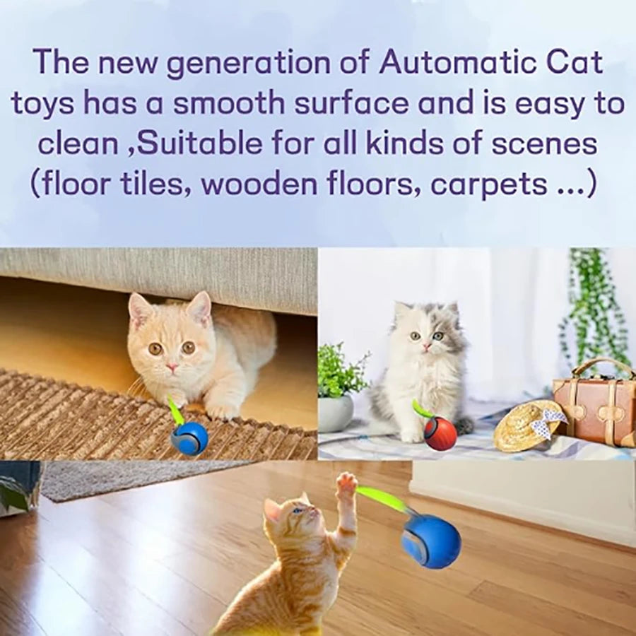 Interactive USB Rechargeable Cat Toy Ball view 5