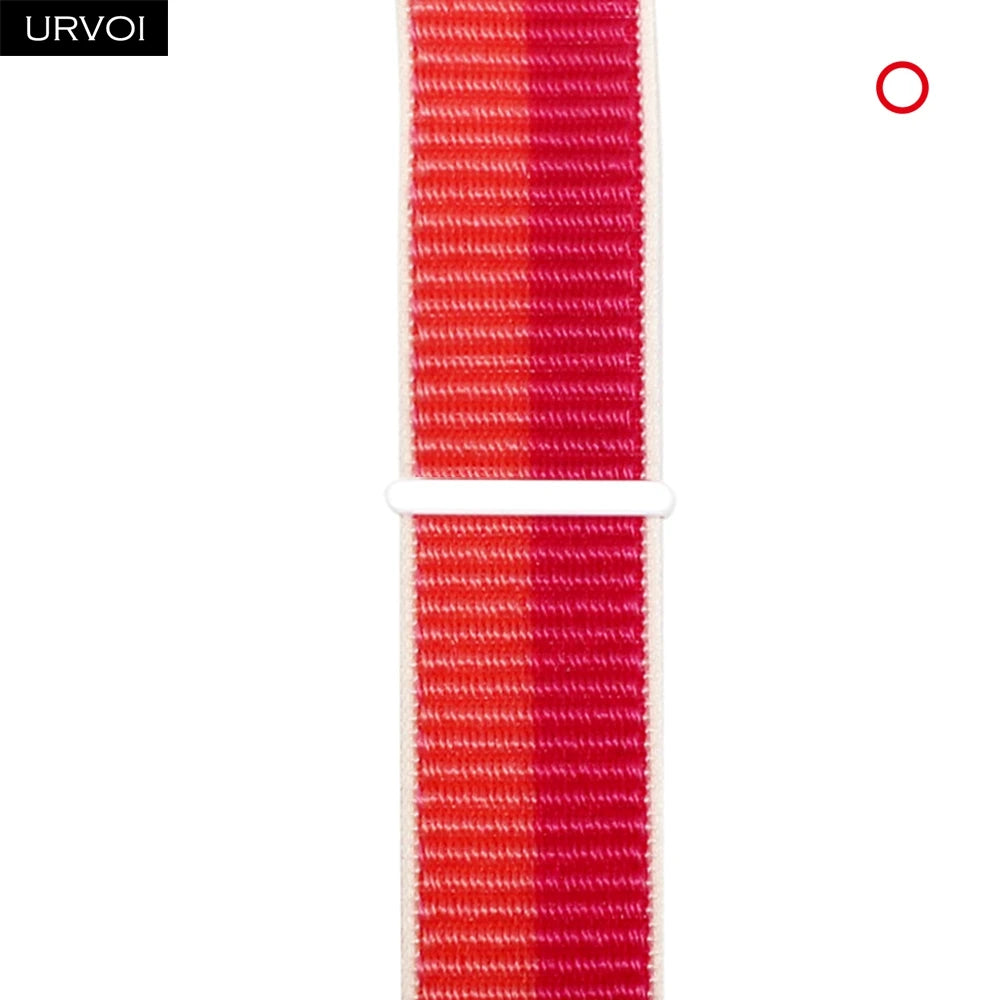 Nylon Sport Loop Band for Apple Watch — Breathable Hook & Loop Fastener — Fits 42/44/45/46/49mm