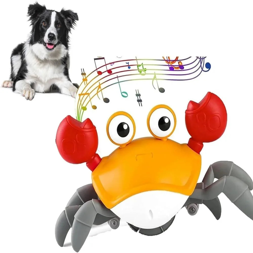 Interactive Dancing Crab Pet Toy with Music — Battery-Powered Dog & Cat Toy for Active Play