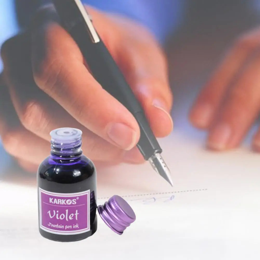 Colorful Fountain Pen Ink Refill 30ml (1.01 fl oz) — Universal Bottle for Calligraphy & School