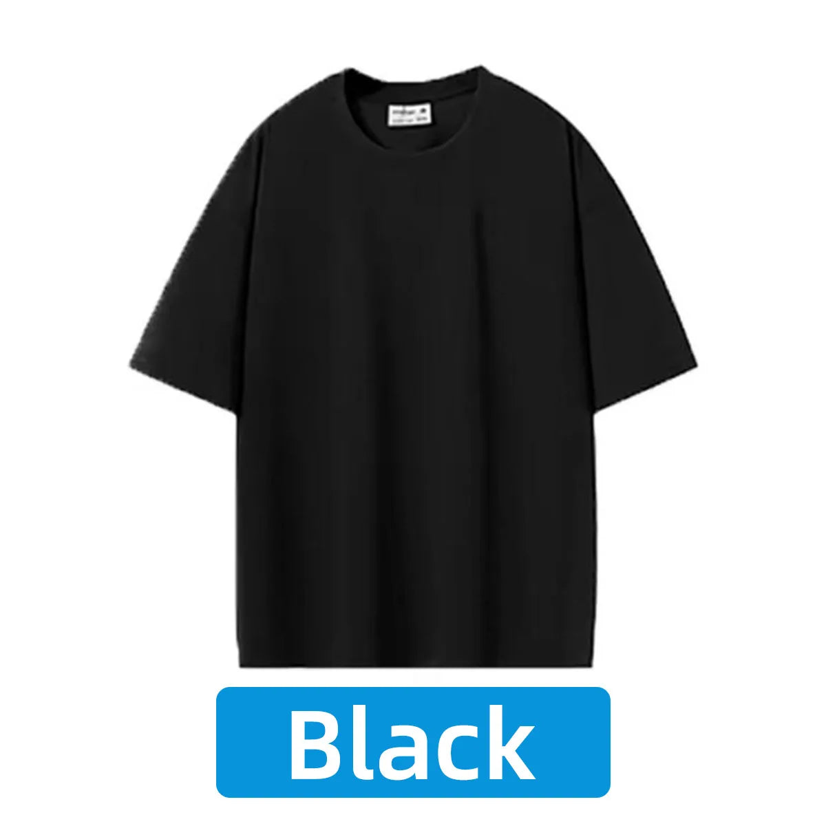 Unisex 100% Cotton Round Neck Short Sleeve T-Shirt - Casual Loose Fit Summer Tee