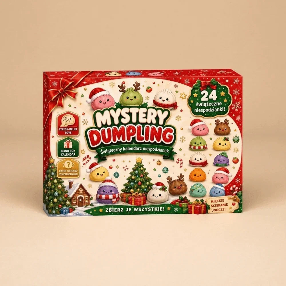 24-Day Christmas Dumpling Advent Calendar — Soft Fidget Sensory Toy for Stress Relief & Holiday Countdown
