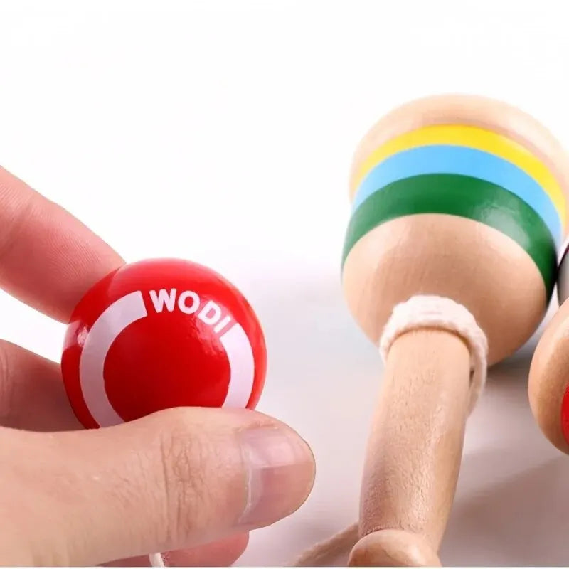 Montessori Wooden Cup-and-Ball Toy – Throw & Catch Skill Game for Kids, Hand-Eye Coordination Educational Toy Ages 3+