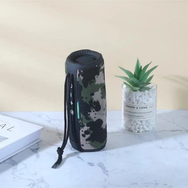 Portable Wireless Bluetooth Speaker 10W — TWS, FM Radio, IPX5 Waterproof, 1200mAh Handsfree