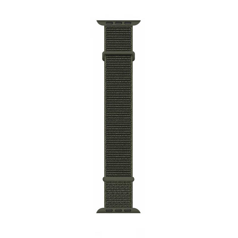 Nylon Braided Breathable Watch Band – Fits 38/40/41/42/44/45/46/49 mm (1.50–1.93 in) Smartwatches