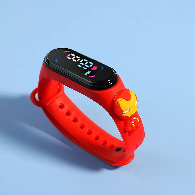 Kids Touch LED Waterproof Digital Watch for Girls – Silicone Sports Bracelet, Shock Resistant, Backlight