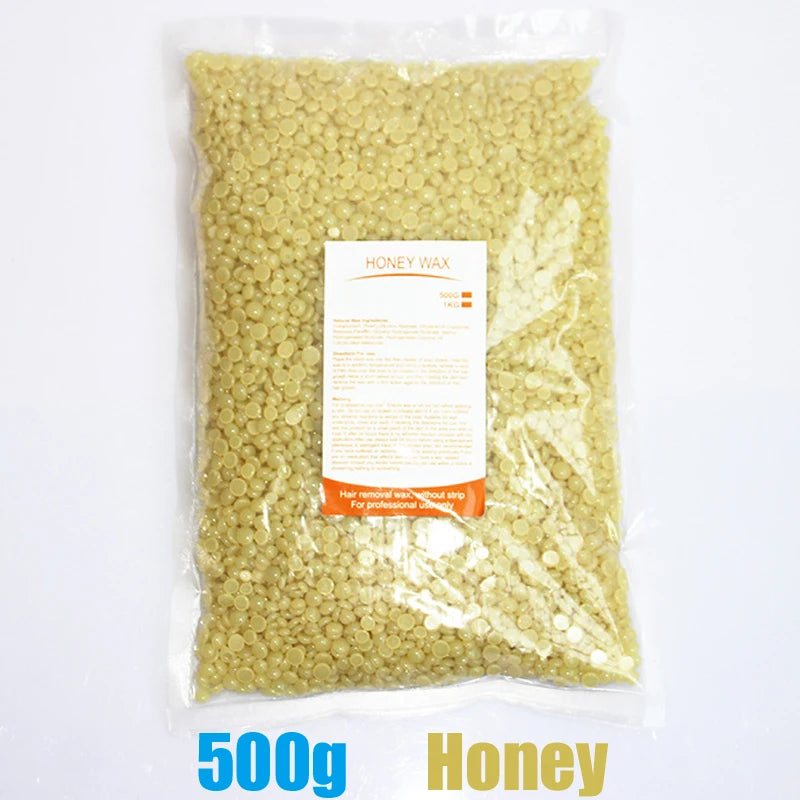 Hard Wax Beans for Hair Removal – 500g/200g/50g (17.6 oz/7.1 oz/1.8 oz) Pearl Wax for Wax Warmers | Body & Brazilian Waxing