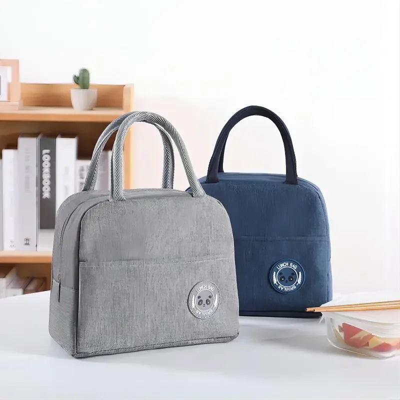 Insulated Bento Lunch Bag with Aluminum Foil Lining - Thermal Meal Bag for Students & Office