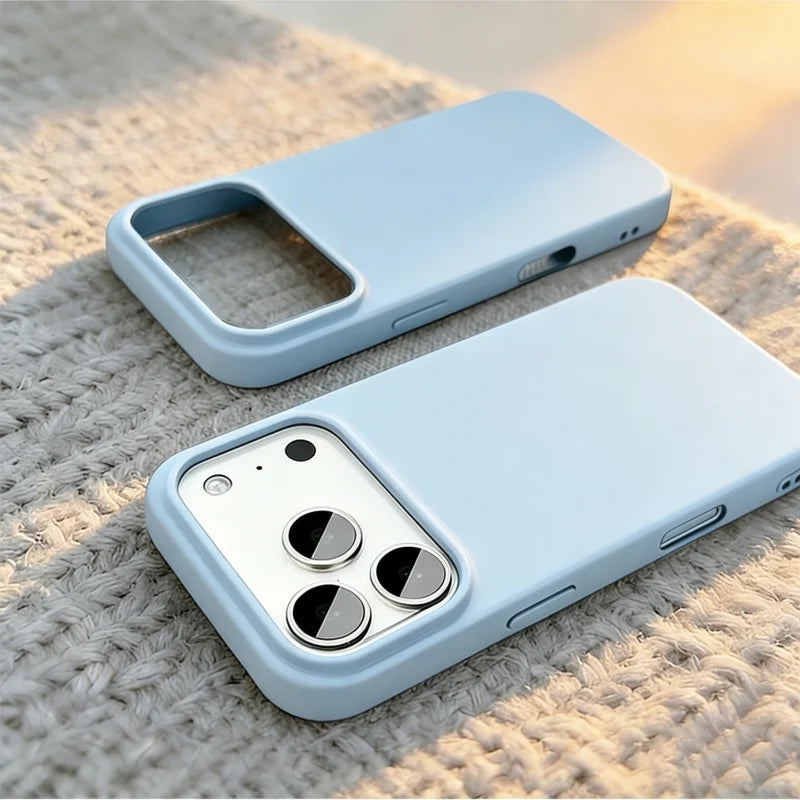 Liquid Silicone Full-Coverage iPhone Case — Shockproof Soft Matte, Anti-Fingerprint & Anti-Scratch