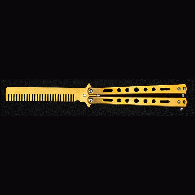 Stainless Steel Butterfly Folding Comb for Hair Styling view 8