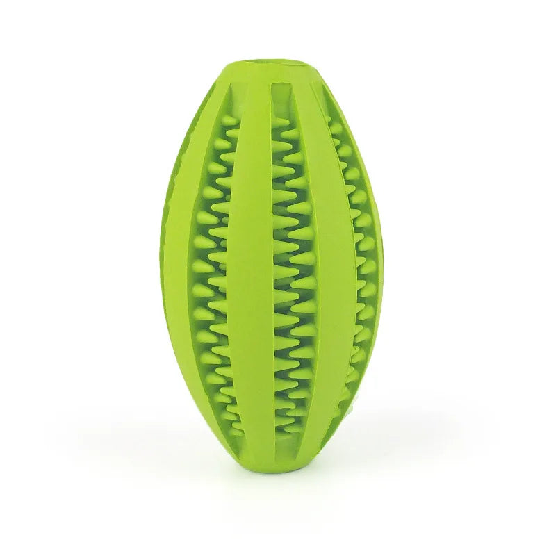 Natural Rubber Dog Chew Toy — Durable Treat-Dispensing Teeth-Cleaning Interactive Ball (9cm/3.5in & 11cm/4.3in)