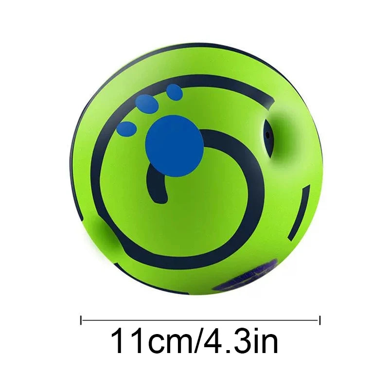Interactive Giggle Glow Dog Ball — No-Battery Play Toy for Small & Large Dogs