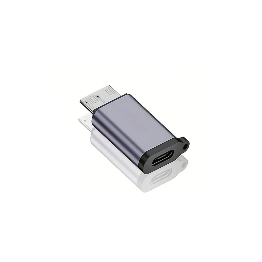 USB 3.0 Micro-B Male to USB-C Female Adapter - Type-C to Micro-B Converter for External Hard Drives & Laptops