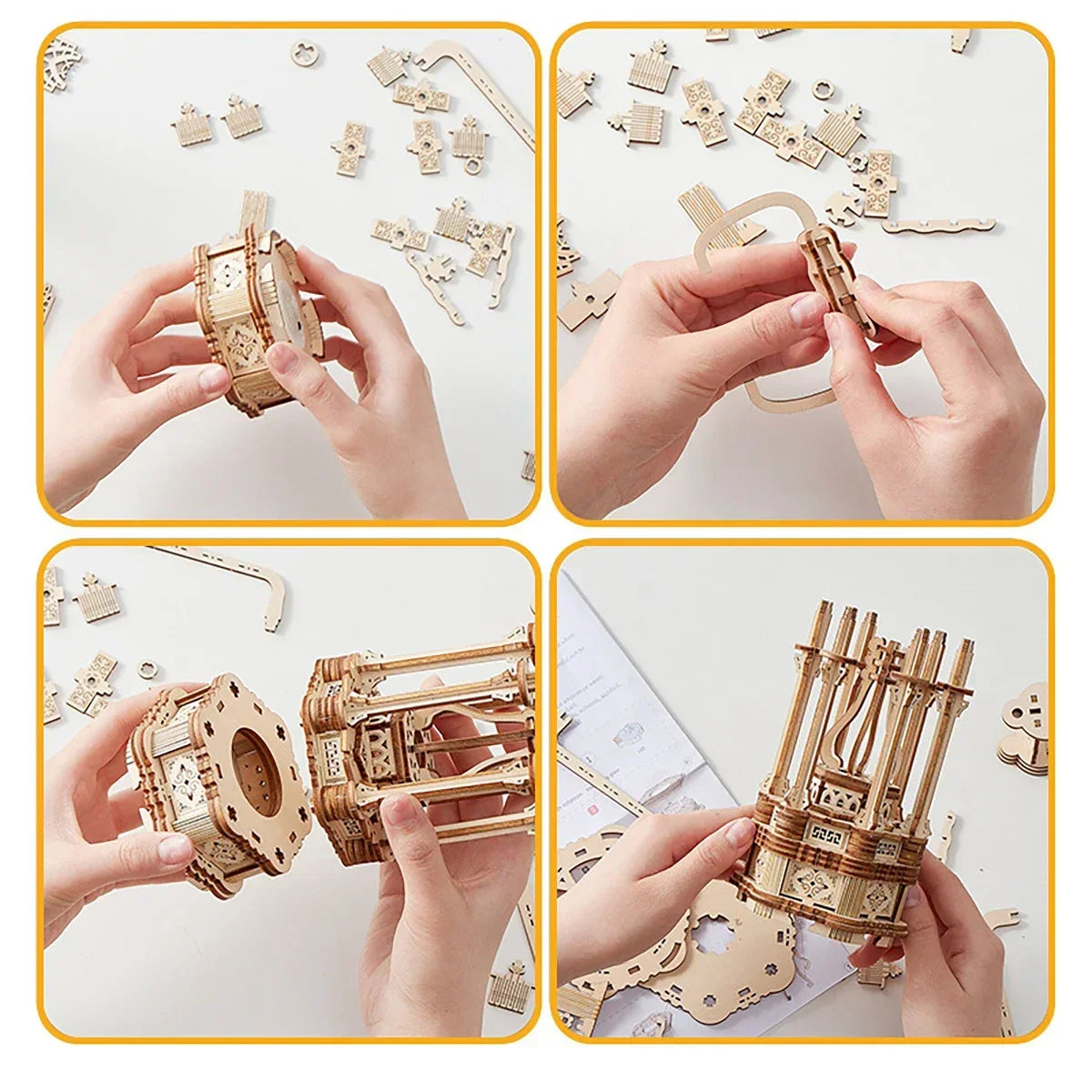 DIY 3D Wooden Ferris Wheel Puzzle Kit – Mechanical Model & STEM Brain Teaser