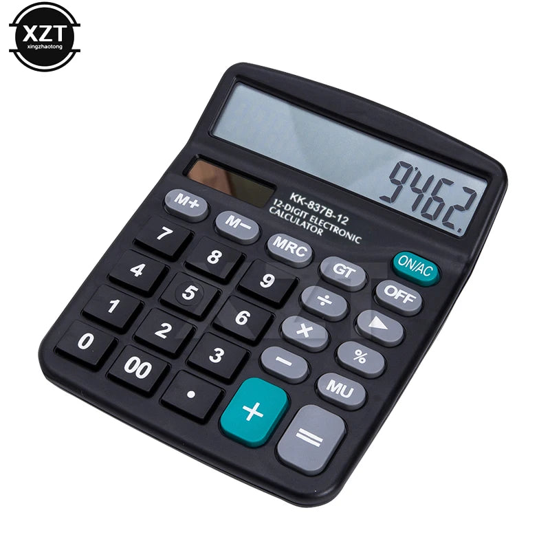 12-Digit Scientific Calculator – Dual Power Solar + AA Battery, Portable Programmable Calculator