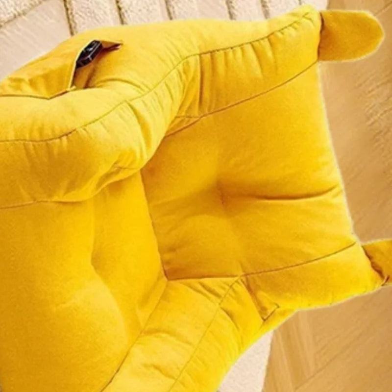 Kids Bear Plush Sofa Chair Soft Ergonomic Small Lazy Sofa with Storage Pocket for Boys and Girls