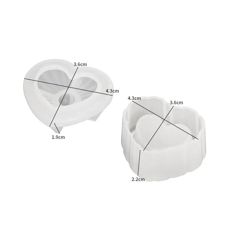 DIY Heart-Shaped Silicone Mold (1-Pack) – Love Candle Cup for Candles, Resin, Soap & Chocolate