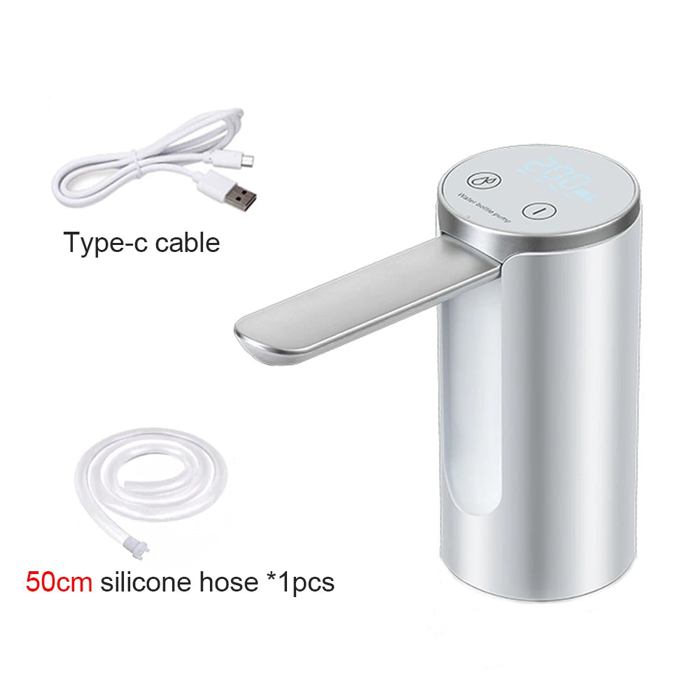 Foldable Electric Water Dispenser Pump Rechargeable 19L (5-Gallon) Automatic Desktop Bottle Pump
