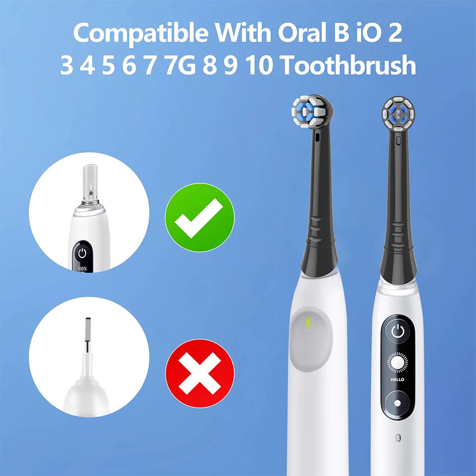 4/8/12/16/20-Pack Replacement Electric Toothbrush Heads – Compatible with iO-Style Electric Toothbrushes
