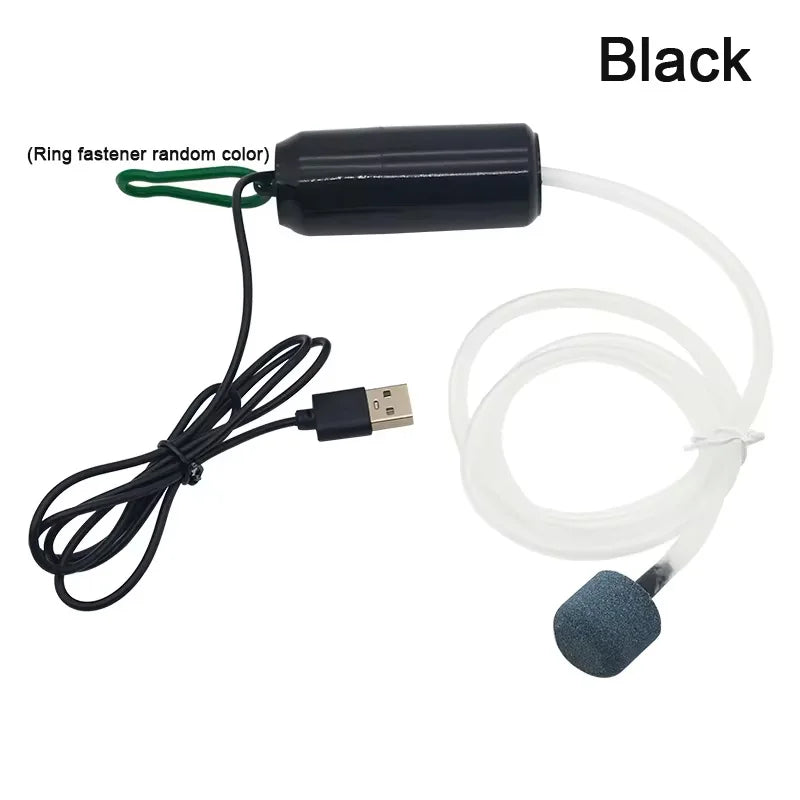 Portable USB Aquarium Air Pump 5V Mini Oxygenator Fish Tank Aerator
