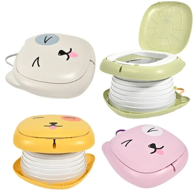 Portable Foldable Toddler Potty Training Toilet for Travel, Car, Camping & Home (Holds up to 154 lb / 70 kg)