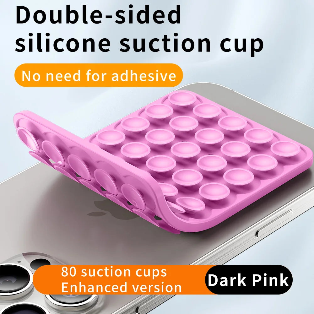 Double-Sided Silicone Suction Cup Phone Mount – Universal Anti-Slip Car Dashboard & Windshield Holder
