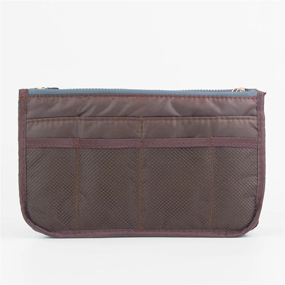 Multifunctional Bi-Fold Makeup and Toiletry Organizer Bag, Double Zipper Large Capacity